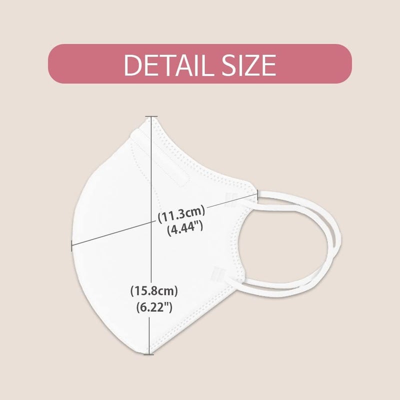 VATTNIG [10 Pcs] Korea Face Mask for Adults – Bird Beak type 2D Protective Health Face Mask for Dust and Smoke – 4-Layer Protective Filter – Ideal Fit for Comfortable Wear - Pink - Image 3